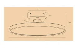 Kaito 2 Pro Plafond 30cm LED 3000K 15W Vit