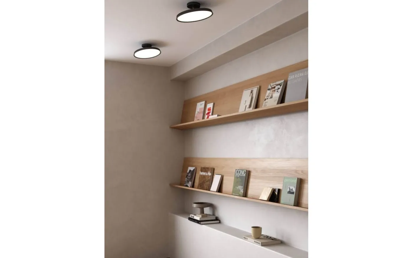 Kaito 2 Pro Plafond 30cm LED 3000K 15W Svart
