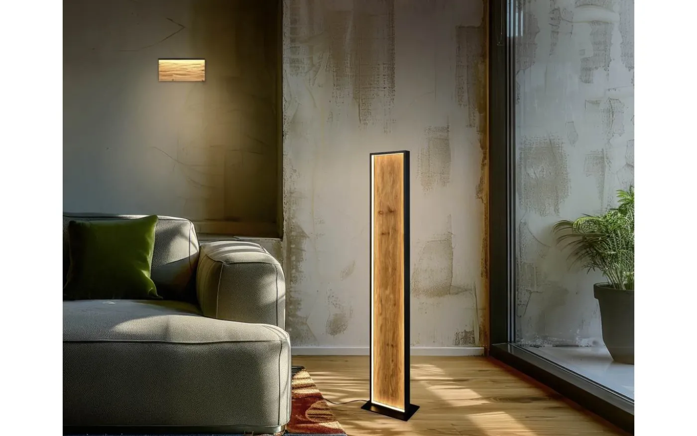 Kalea Vägglampa LED 30cm trä