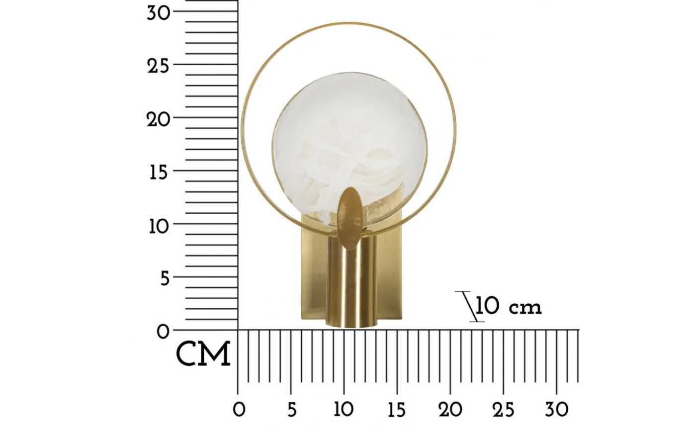 Kappa Vägglampa 29cm Guld