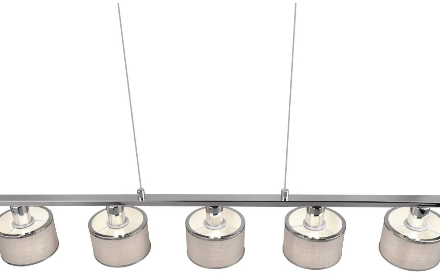 Kaprun Takpendel 5-delad E14 krom/grå