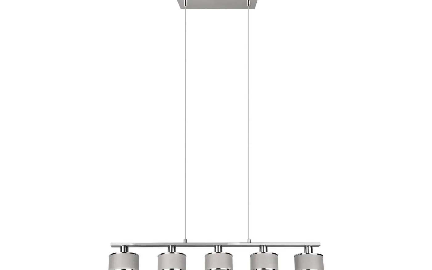 Kaprun Takpendel 5-delad E14 krom/grå