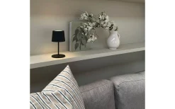 Karl Uppladdningsbar Bordslampa 37cm LED 3000K 2W Svart IP44