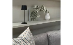 Karl Uppladdningsbar Bordslampa 37cm LED 3000K 2W Svart IP44