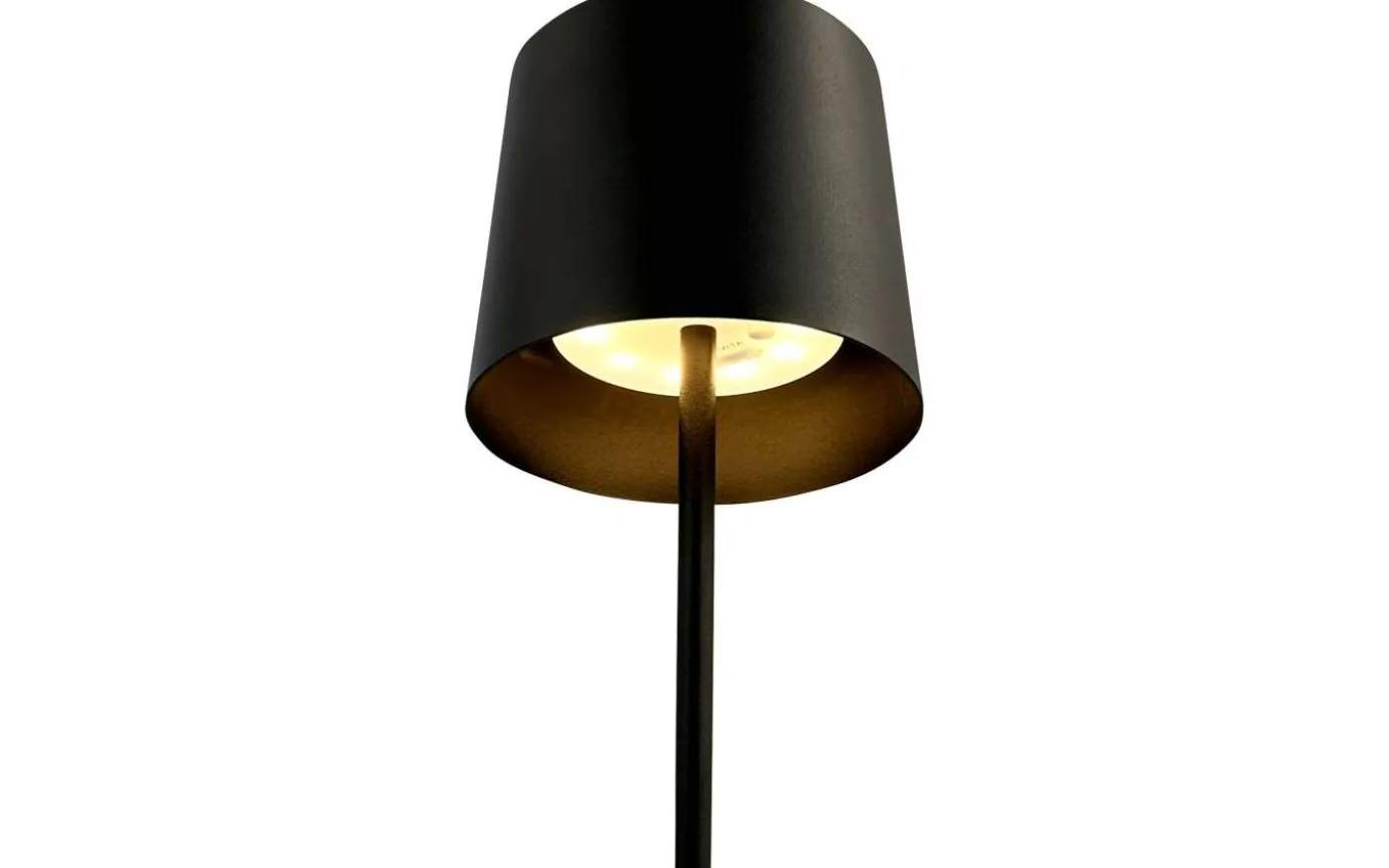 Karl Uppladdningsbar Bordslampa 37cm LED 3000K 2W Svart IP44