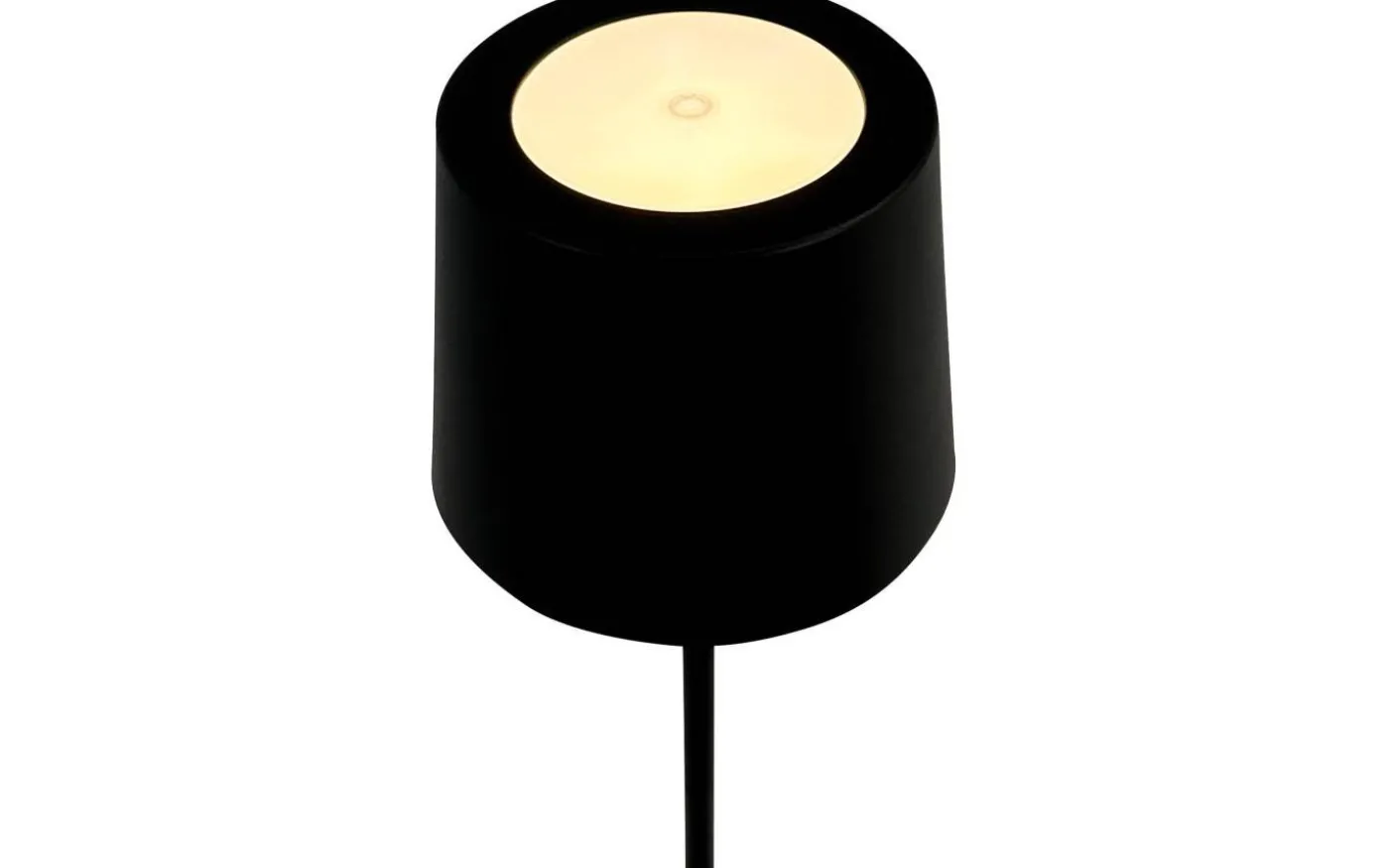 Karl Uppladdningsbar Bordslampa 37cm LED 3000K 2W Svart IP44