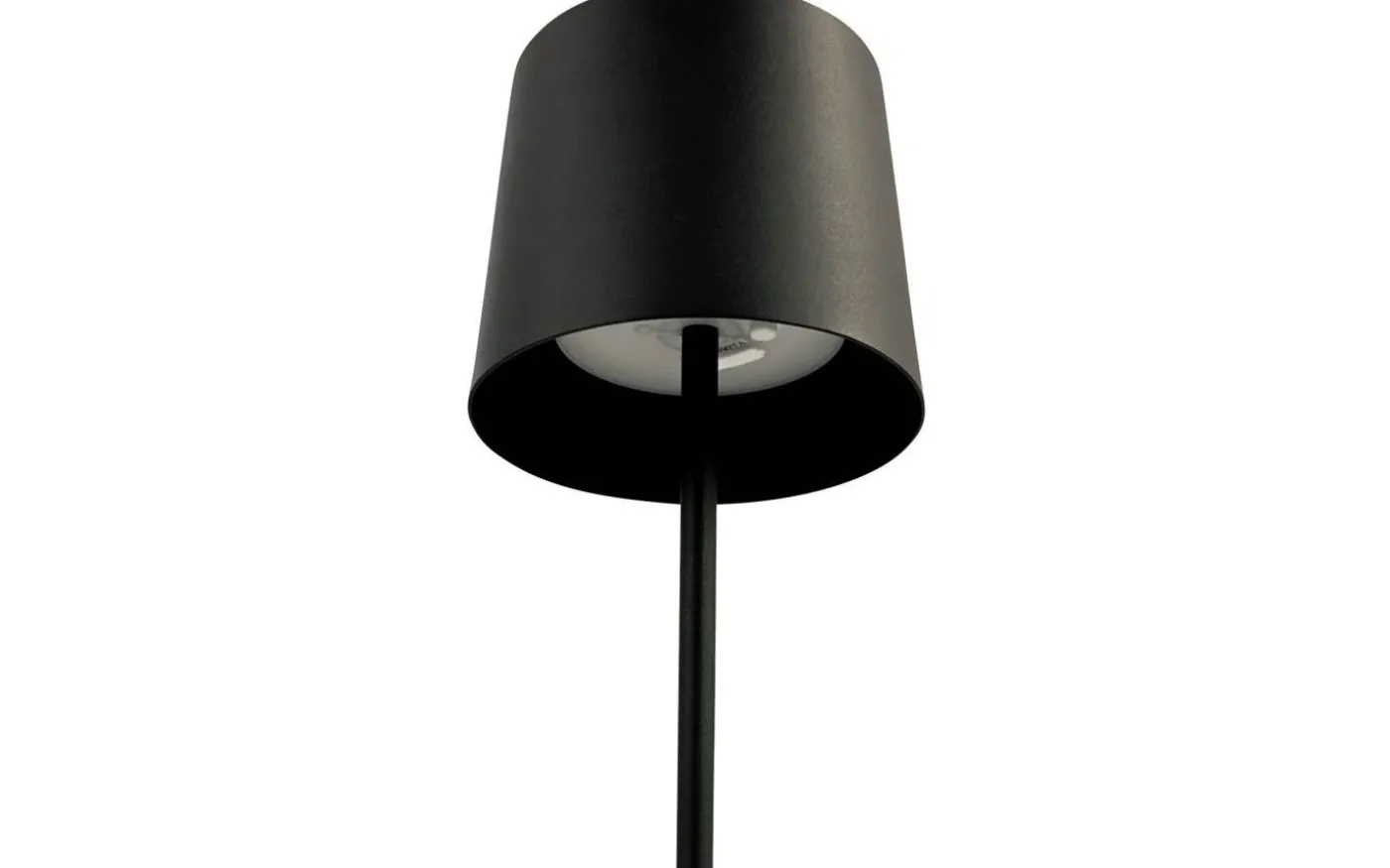 Karl Uppladdningsbar Bordslampa 37cm LED 3000K 2W Svart IP44