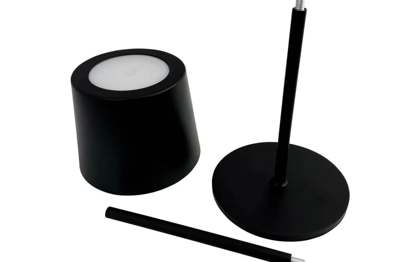 Karl Uppladdningsbar Bordslampa 37cm LED 3000K 2W Svart IP44