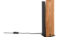 Karuni Bordslampa E27 matt svart/trä