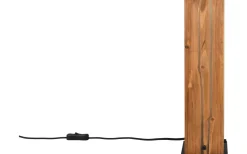 Karuni Bordslampa E27 matt svart/trä