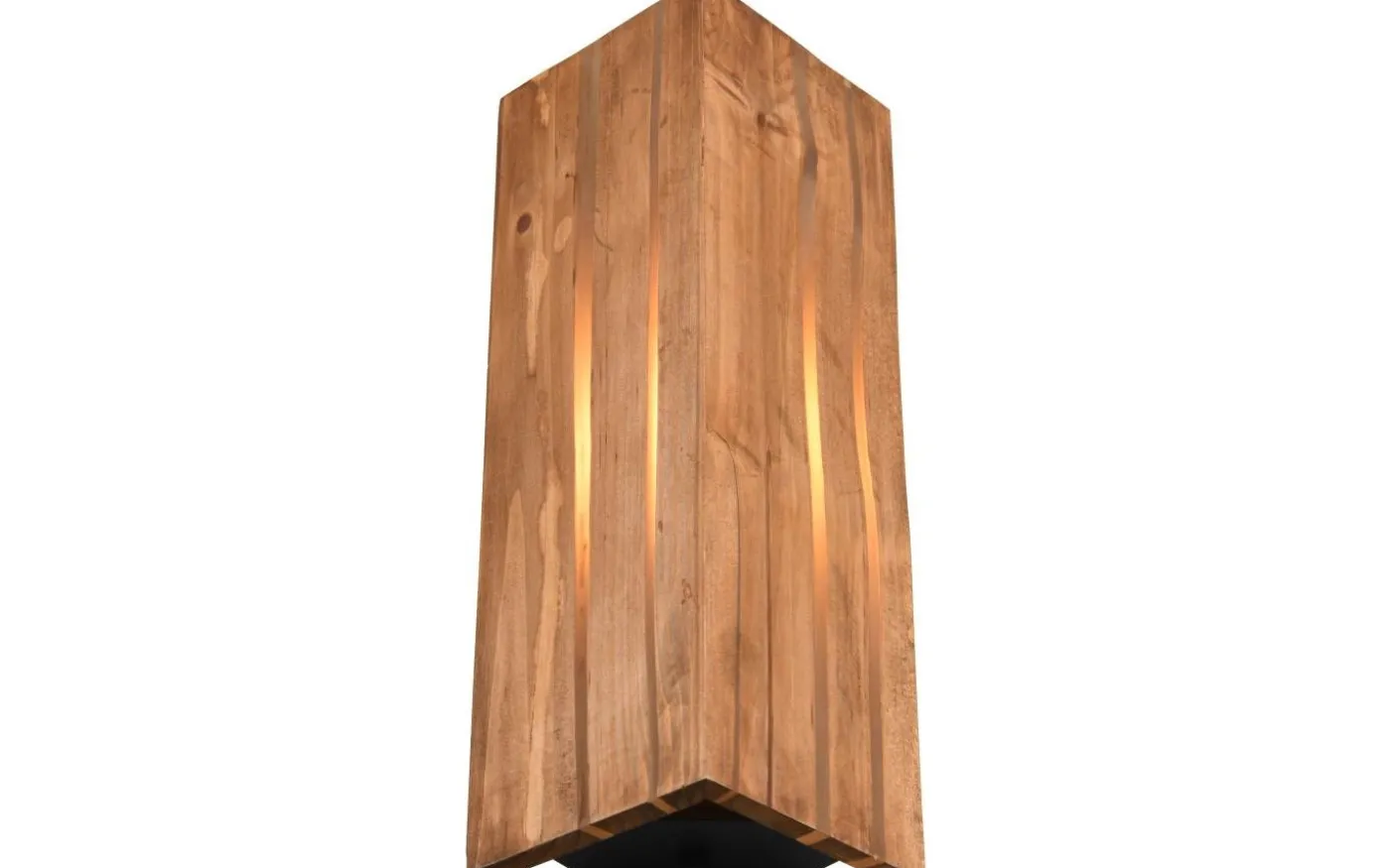 Karuni Vägglampa E14 matt svart/trä