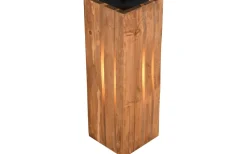 Karuni Vägglampa E14 matt svart/trä