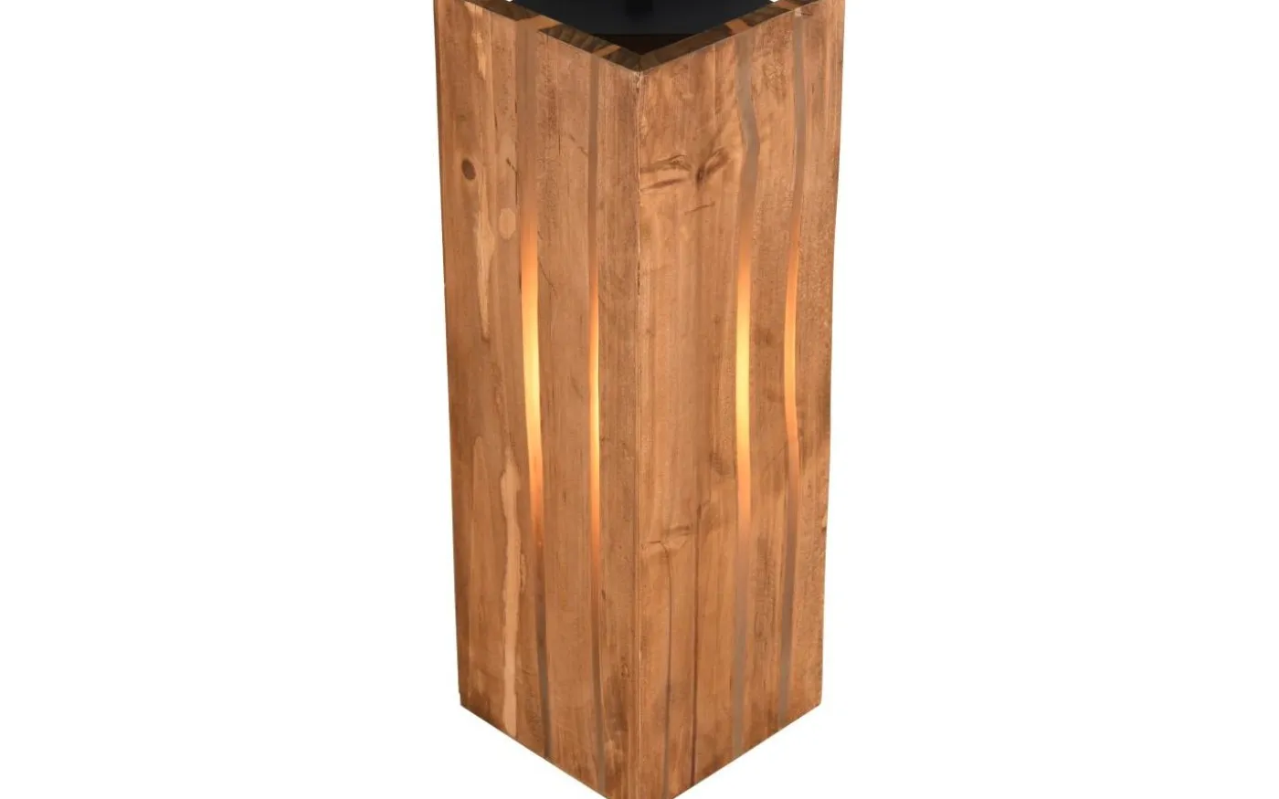 Karuni Vägglampa E14 matt svart/trä