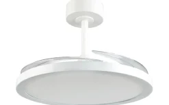 Kasfjord Takfläkt 107cm LED matt vit stjärnljus