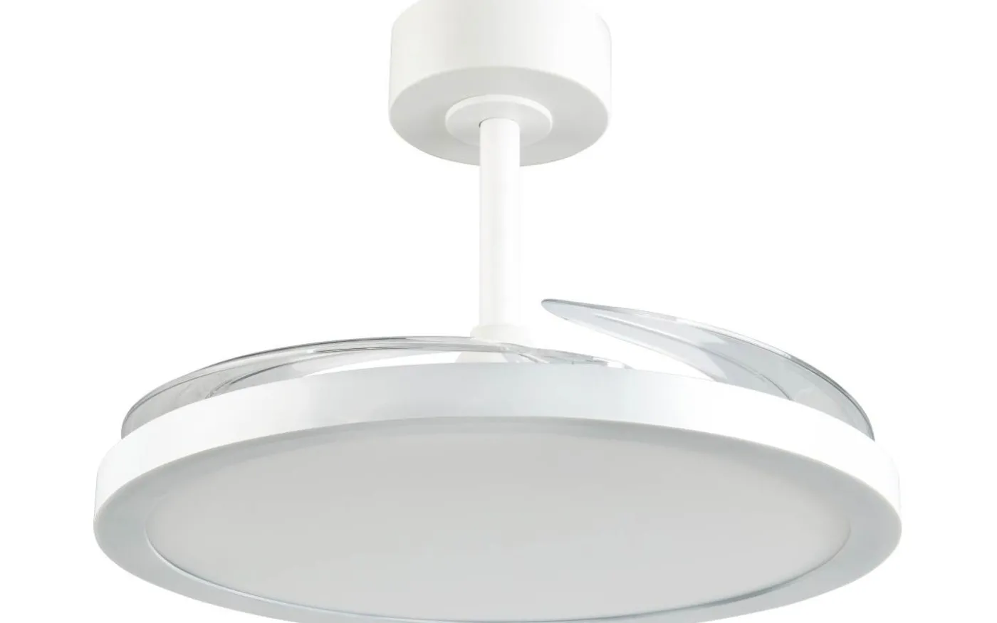 Kasfjord Takfläkt 107cm LED matt vit stjärnljus