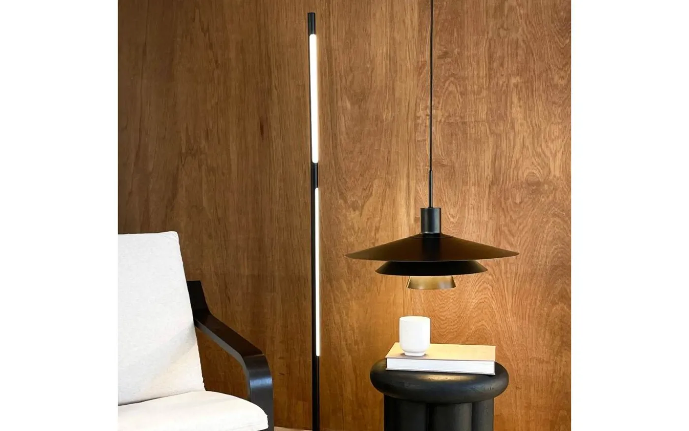 Kay Taklampa 50cm Svart