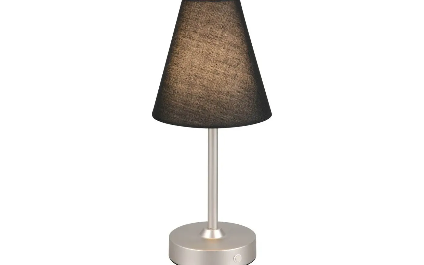 Kenny Bordslampa LED borstat stål/svart uppladdningsbar