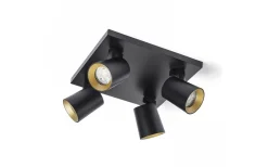 Kenny LV Takspotlight 24cm Svart/Guld