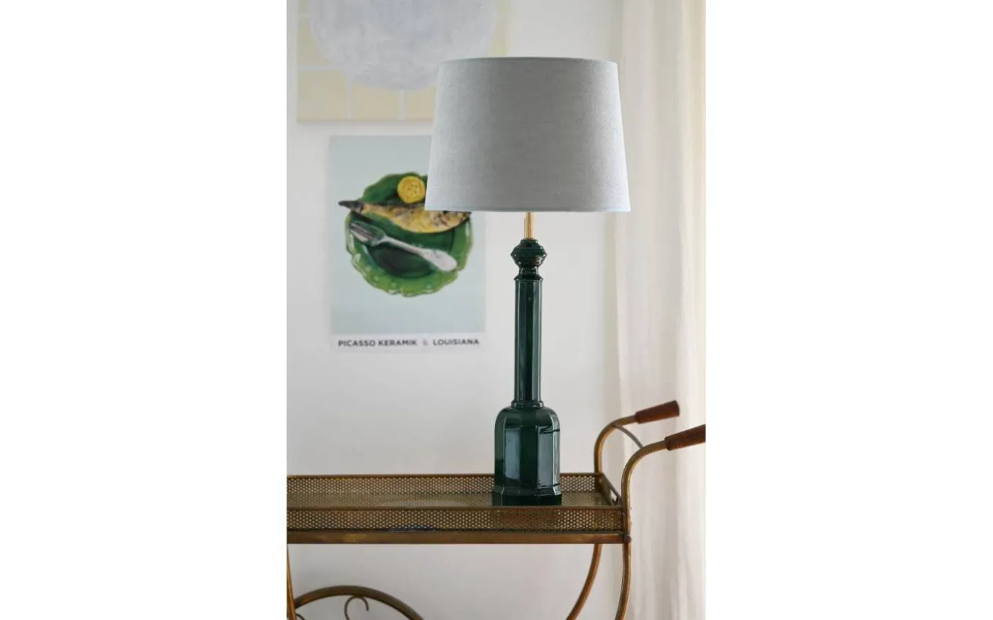 Kensington Lampfot 59cm Mörk Grön