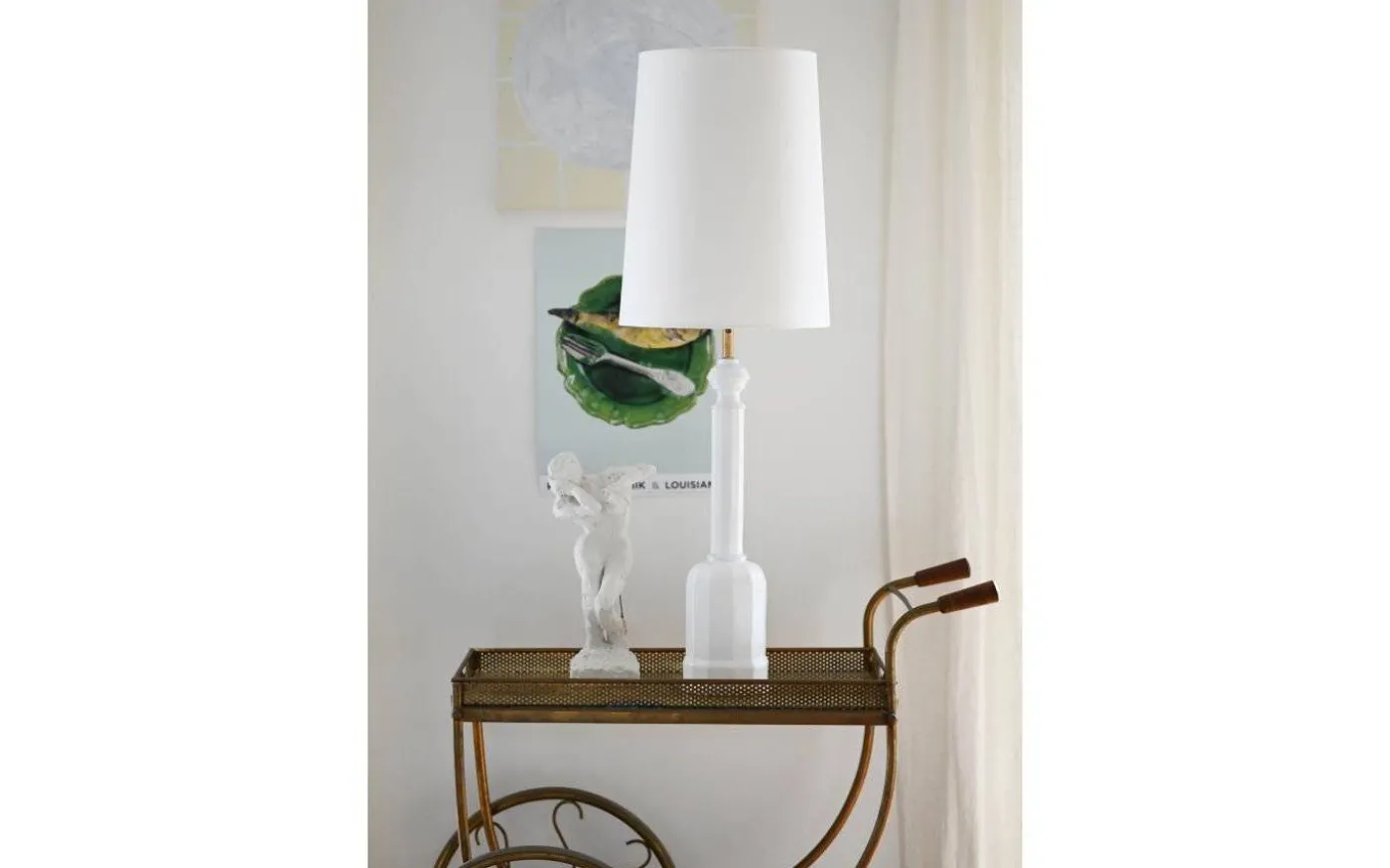 Kensington Lampfot 59cm Vit