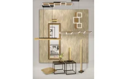 Kerala Takpendel LED matt svart/trä