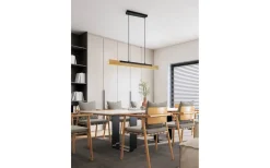 Kerala Takpendel LED matt svart/trä