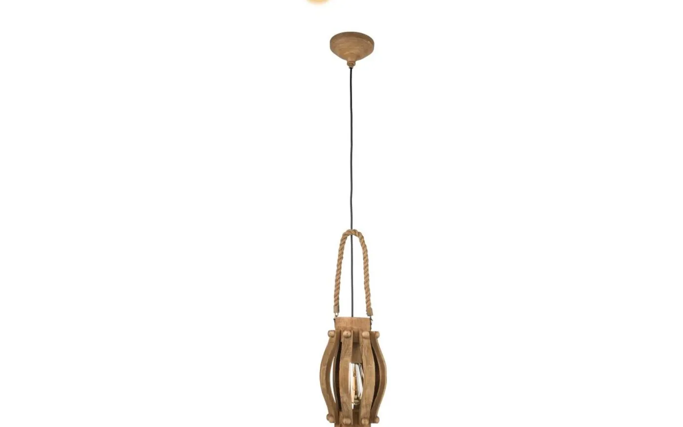 Kinross Fönsterlampa 19cm Brun