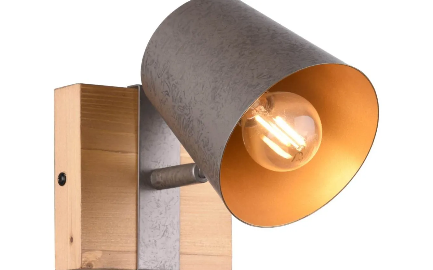 Klock Spotlight E14 antik stål