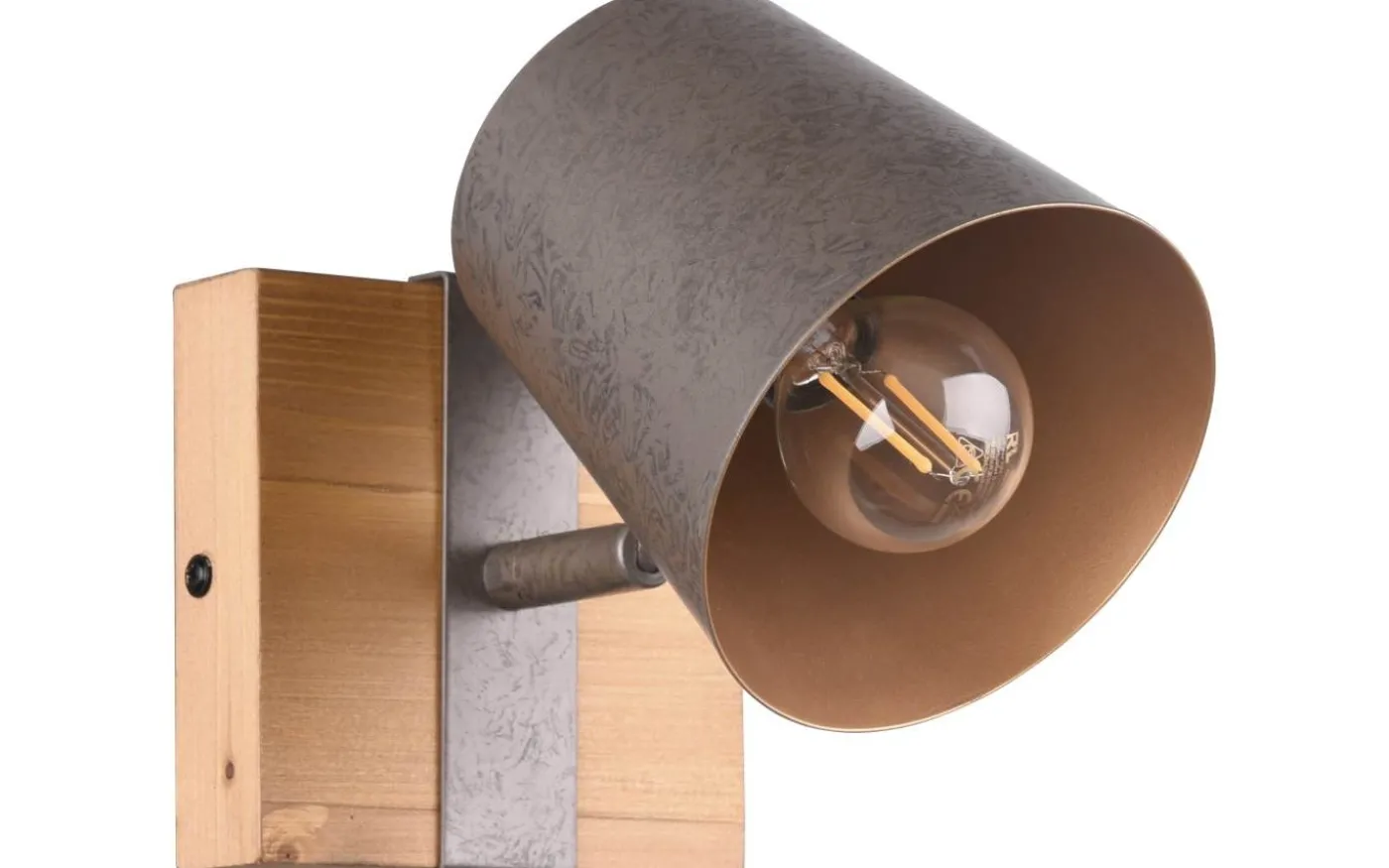 Klock Spotlight E14 antik stål