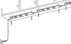Kob Bänkbelysning 60cm LED 3000K 3x2,3W Nickel