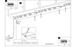 Kob Bänkbelysning 60cm LED 3000K 3x2,3W Nickel