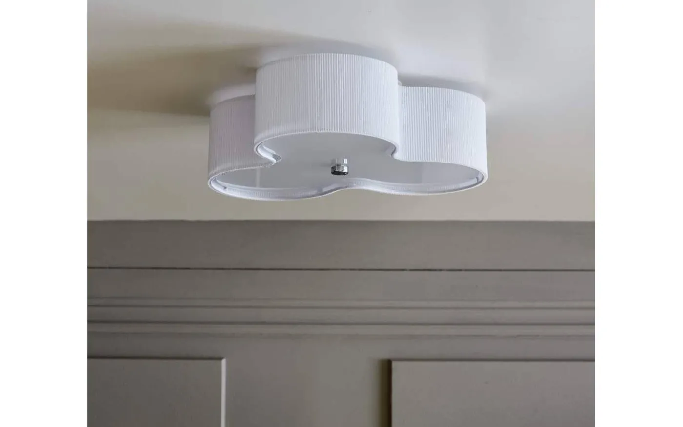 Kolme Takplafond 50cm Textil Vit