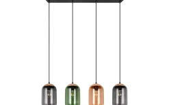 Korkpendel 4-delat E27 flerfärgat