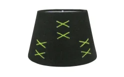 Kors Lampskärm Oval 22cm Svart/Limegrön