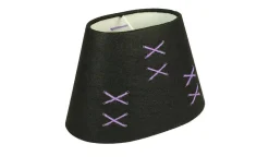 Kors Lampskärm Oval 22cm Svart/Lila