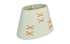 Kors Lampskärm Oval 22cm Vit/Orange