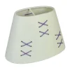 Kors Lampskärm Oval 22cm Vit/Lila