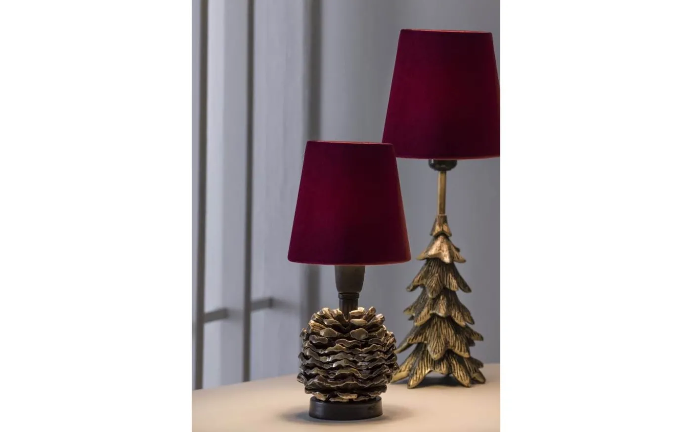 Kotten Lampfot 19cm Antik mässing