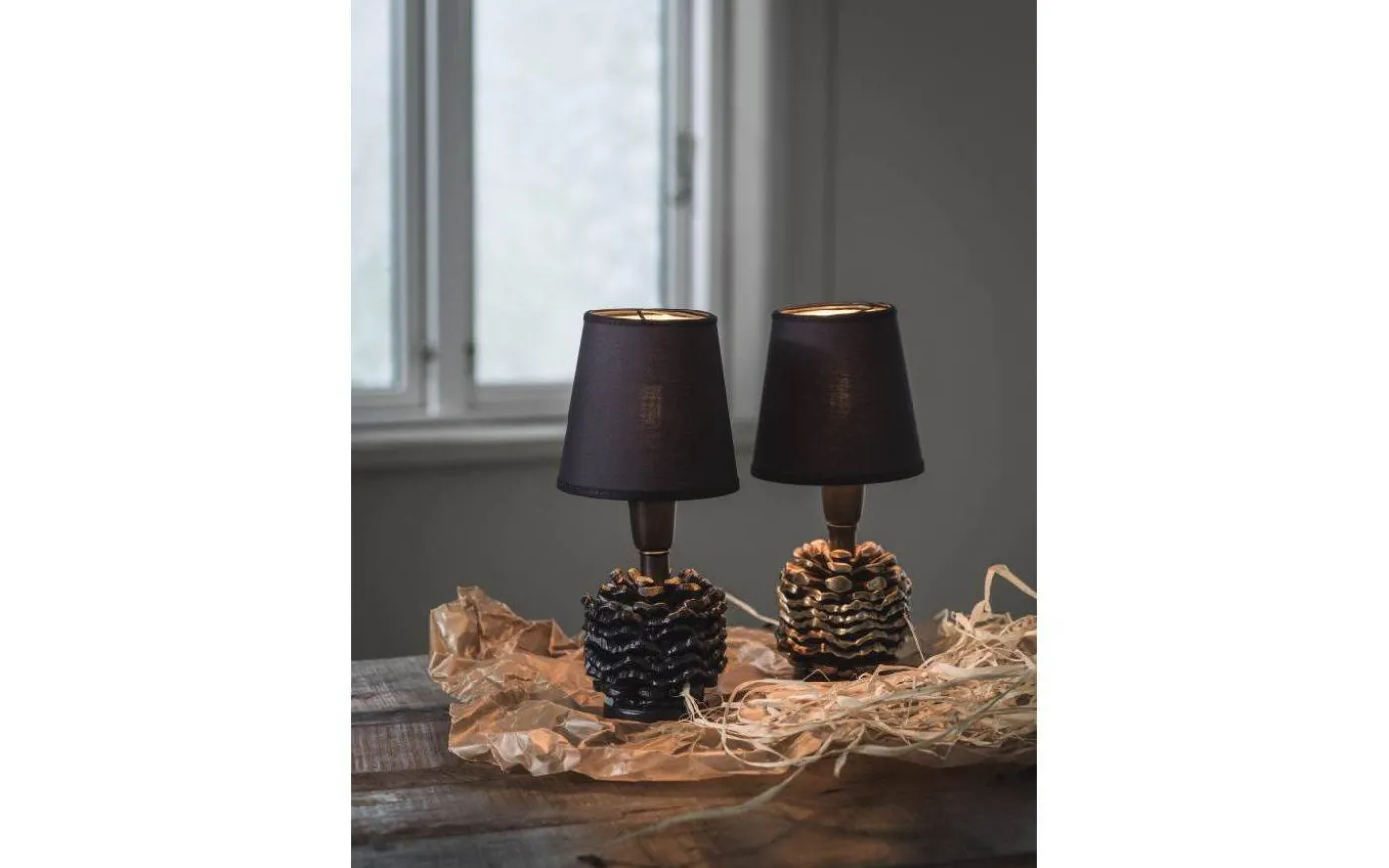 Kotten Lampfot 19cm Svart