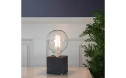 Kub Bordslampa 10cm Svart