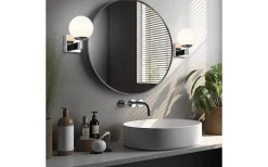 Kula H2O Vägglampa 1-del E14 krom IP44