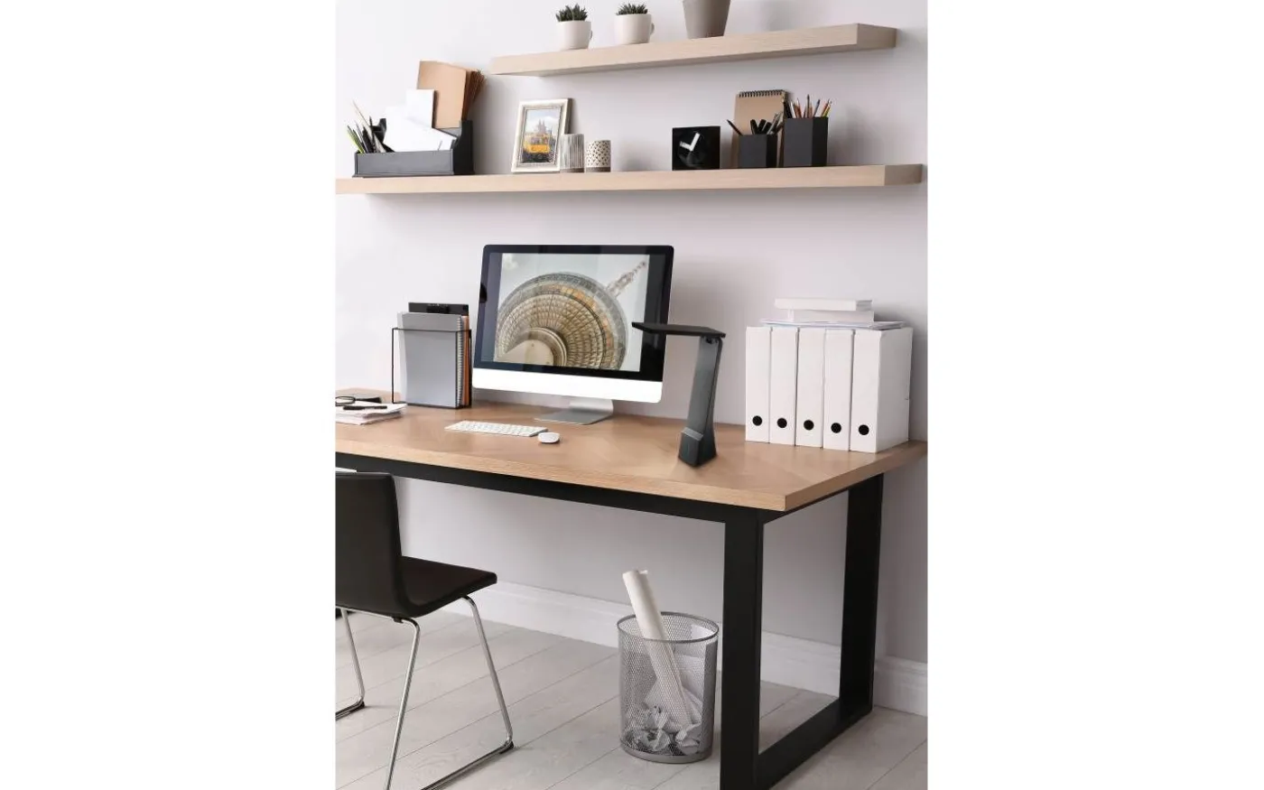 La Seca Skrivbordslampa 26cm Batteri+USB LED 3000/4000/5000K 1,8W Svart