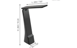 La Seca Skrivbordslampa 26cm Batteri+USB LED 3000/4000/5000K 1,8W Svart