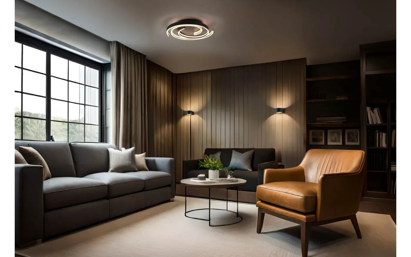 Lacapo Vägglampa LED svart/guld