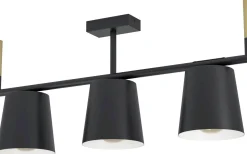 Lacey Plafond 78cm Svart/Natur