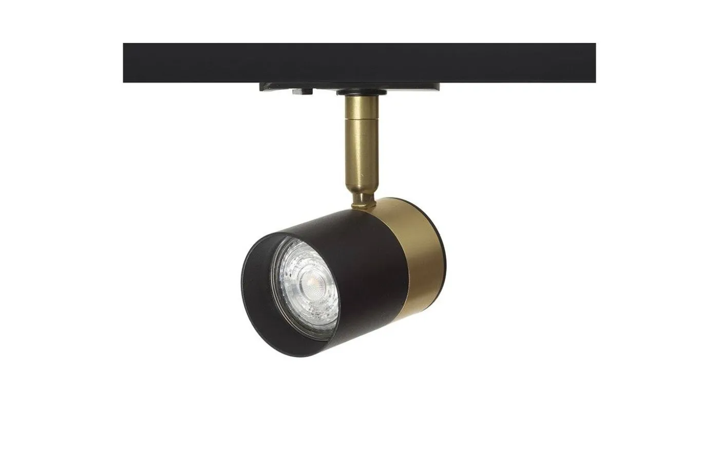 Lala 1-Fas Spotlight Svart/Mässing GU10