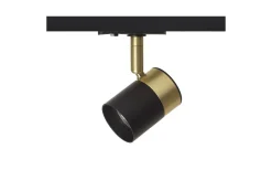 Lala 1-Fas Spotlight Svart/Mässing GU10