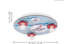 Lalelu Plafond 40cm Flerfärgad