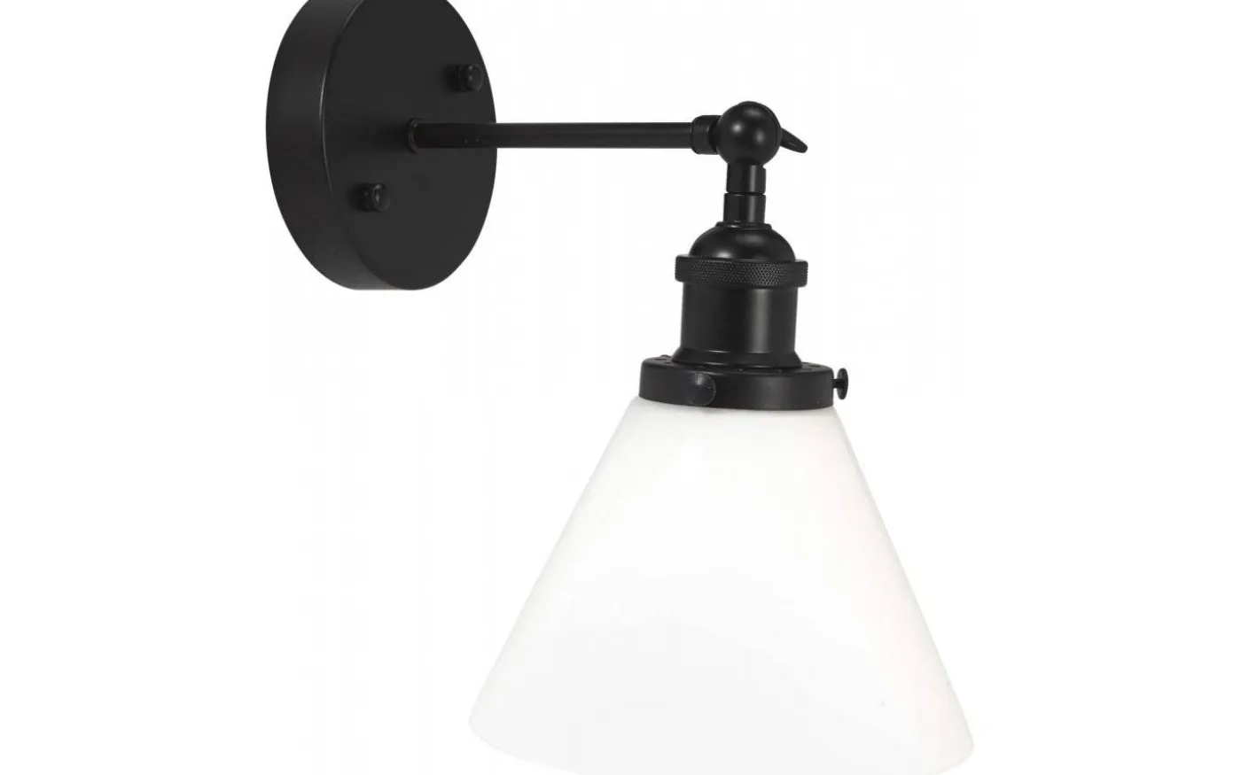 Lambda Vägglampa Svart/Opal