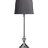 Lampfot Andrea Krom 58cm med lampskärm Sofia Grå